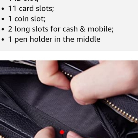 Womens Wallet Genuine Leather RFID Blockin… - Picture 7 of 9